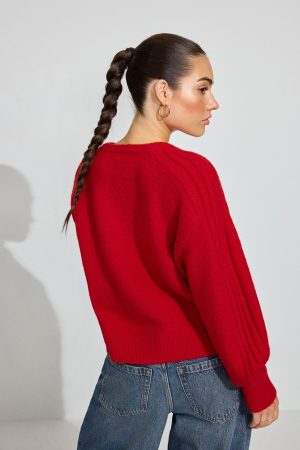 Spongy Loose Crewneck Sweater