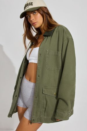 Long Twill Field Jacket