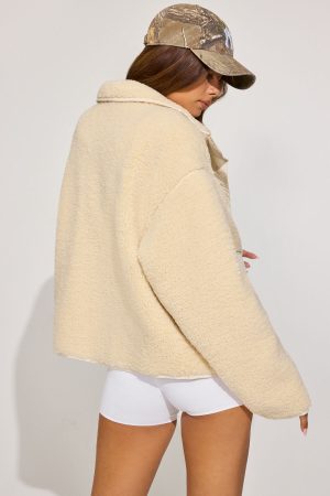 Sherpa Mixed Media Jacket