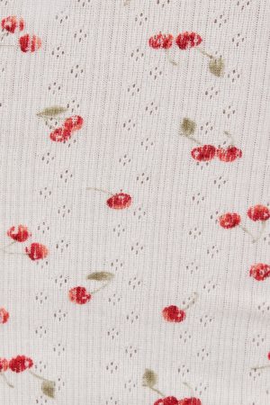 Pointelle Lettuce Edge Cami Top