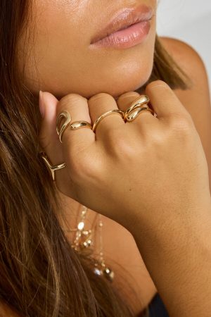 Set of 4 Open Shaped Rings