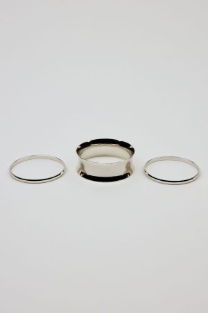 Set of 3 Convex & Wave Bangles